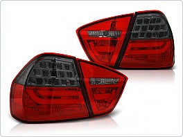 Zadní světla, lampy BMW E90 2005-2008, LED BAR, červené, kouřové LDBMC6