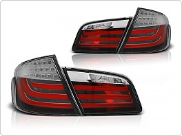 Zadní světla, lampy BMW 5, F10, 2010- LED BAR červená, čirá LDBMD5