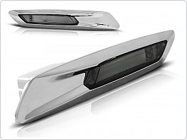 Boční blinkry BMW F10, F11 LED stříbrné, kouřové KBBM19