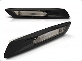 Boční blinkry LED BMW F10, F11, 2010-2013, černé lesklé KBBM22