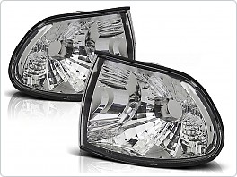 Přední blinkry BMW E38, 1994-1998, čiré, chrom 