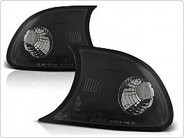 Přední blinkry BMW E46 coupe, cabrio, 1999-2001, čiré, černé black