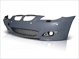 Přední nárazník BMW E60,E61, 2007-2010, M5 style s otvory pro parkovací senzory 18mm. ZPBM22