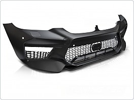 Přední nárazník BMW 5, G30, G31 2017- M5 Style s PDC a otvory pro mlhovky + spoiler