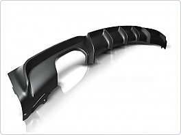 Difuzor BMW F30, F31 MP Twin pro jednu dvojkoncovku výfuku