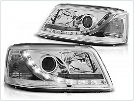Přední světla Volkswagen VW T5, 2003-2009, LED Daylight, chrom LPVW18