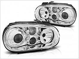 Přední světla Volkswagen Golf 4, 1998-2003, R32 Look, chrom LPVW61