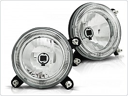 Přední světla Volkswagen Golf 2, 1983-1991, Angel Eyes, chromové, vnitřní LPVW72b