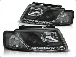 Přední světlomety, světla, lampy Volkswagen Passat B5 3B, 1996-2000, LED Daylight, černé black LPVW74
