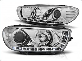 Přední světla Volkswagen Scirocco, 2008-, LED Daylight, chrom LPVWA9