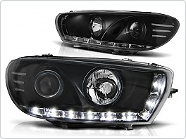 Přední světlomety, světla, lampy Volkswagen Scirocco, 2008-, LED Daylight, černé black LPVWB0