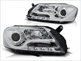 Přední světla VW Passat B7, 2011-, Tube Light, LED, chrom LPVWi2