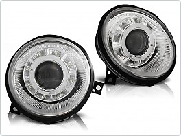 Přední světla, lampy VW Volkswagen Lupo, 1998-2005, Daylight, chrom, LPVWK9