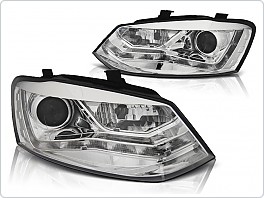 Přední světla, světlomety, lampy VW Polo 6R 2009-2014, LED, chrom, LPVWN5