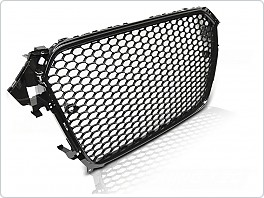 Přední maska Audi A4 B8, 2011-2015 RS-Type, černý lesk s PDC