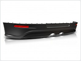 VW Golf 5, Spoiler pod zadní nárazník, Difuzor R32 style 2x výřez na výfuk