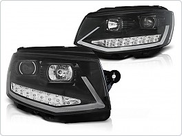 Přední světla, VW T6 2015- Tube Light, černé