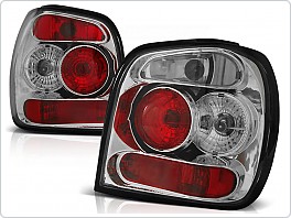 Zadní světla, lampy Volkswagen Polo 6N2, 1999-2001, čiré, chrom LTVW07