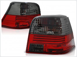 Zadní světlomety, světla, lampy Volkswagen Golf 4, 1998-2003, kouřové, červené LTVW04