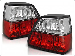 Zadní světla, lampy Volkswagen Golf 2, 1984-1991, čiré, červené LTVW15