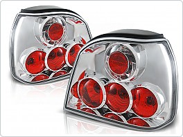 Zadní světla, lampy Volkswagen Golf 3, 1992-1998, čiré, chrom LTVW20