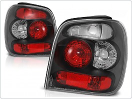 Zadní světla, lampy Volkswagen Polo 6N, 1994-1999, čiré, černé black LTVW23