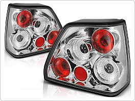 Zadní světla, lampy Volkswagen Golf 2, 1984-1991, čiré, chrom LTVW31