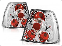 Zadní světla, lampy Volkswagen Bora sedan, 1998-2005, čiré, chrom LTVW42