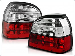 Zadní světla, lampy Volkswagen Golf 3, 1992-1998, čiré/červené