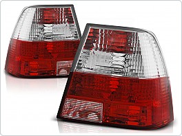 Zadní světla, lampy Volkswagen Bora sedan, 1998-2005, čiré/červené
