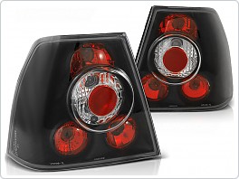 Zadní světla, lampy Volkswagen Bora sedan, 1998-2005, čiré/černé black