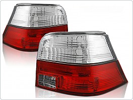 Zadní světlomety, světla, lampy Volkswagen Golf 4, 1998-2003, čiré, červené LTVW82