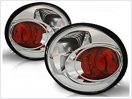 Zadní světlomety, světla, lampy Volkswagen New Beetle, 1998-2005, čiré, chrom LTVW86