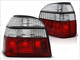 Zadní světlomety, světla, lampy Volkswagen Golf 3, 1992-1998, bílé, červené LTVW97