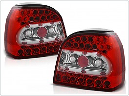 Zadní světla, lampy LED Volkswagen Golf 3, 1992-1998, čiré, červené LDVW13