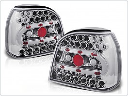 Zadní světla, lampy LED Volkswagen Golf 3, 1992-1998, čiré, chrom LDVW12