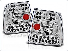 Zadní světla, lampy LED Volkswagen Passat B5 3B sedan, 1997-2000, čiré, chrom LDVW18
