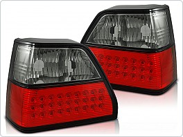 Zadní světla, lampy LED Volkswagen Golf 2, 1983-1991, kouřové, červené LDVW34