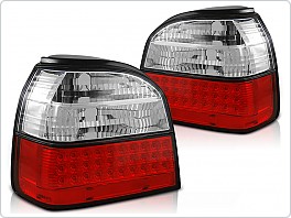 Zadní světla, lampy LED Volkswagen Golf 3, 1992-1998, čiré, červené LDVW35