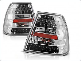 Zadní světla, lampy LED Volkswagen Bora sedan, 1998-2005, chrom LDVW61