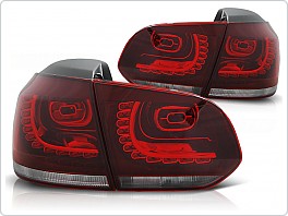 Zadní světla, lampy LED Volkswagen Golf 6, 2009-, bílé, červené LDVW70