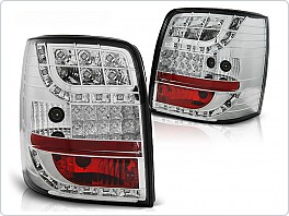 Zadní světla, lampy LED Volkswagen Passat B5 3B combi, 1997-2000, čiré, chrom s LED blinkrem LDVW78