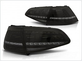 Zadní světla LED VW Golf 7, 2013-, GTI look, kouřová s dynamickým blinkrem