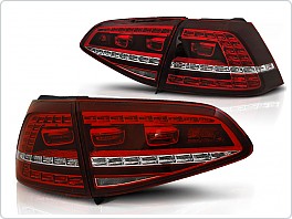 Zadní světla, lampy VW Golf 7 VII, hatchback 2013- LED GTI look, červená LDVWE8
