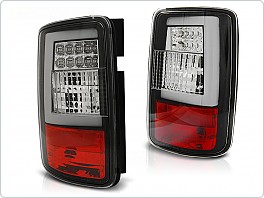 Zadní světlomety, světla, lampy VW Caddy, 2003-2014, LED BAR, červené, bílé LDVWF9