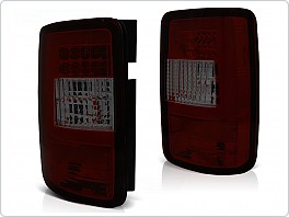 Zadní světlomety, světla, lampy VW Caddy, 2003-2014, LED BAR, červené, kouřové LDVWF7