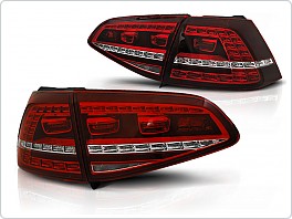 Zadní světla VW Golf VII 2013-2017, červené,bílé LED GTI LOOK 