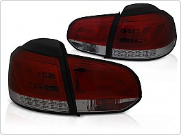 Zadní světla, světlomety VW Golf 6, LED BAR, Red/Smoke LDVWM9
