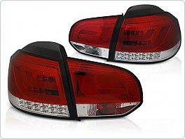Zadní světla, světlomety VW Golf 6, LED BAR, Red/White LDVWM8