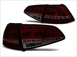Zadní světla, světlomety VW Golf 7, hatchback, LED GTI Look Seq, dynamický blinkr, Red/Smoke LDVWM4
